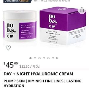 No B.S. day and night hyaluronic acid cream